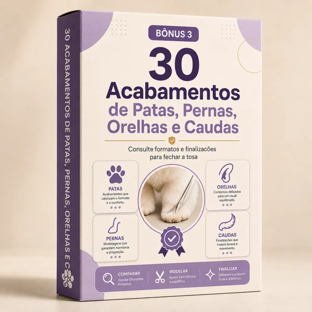 30 Acabamentos de Patas, Pernas, Orelhas e Caudas